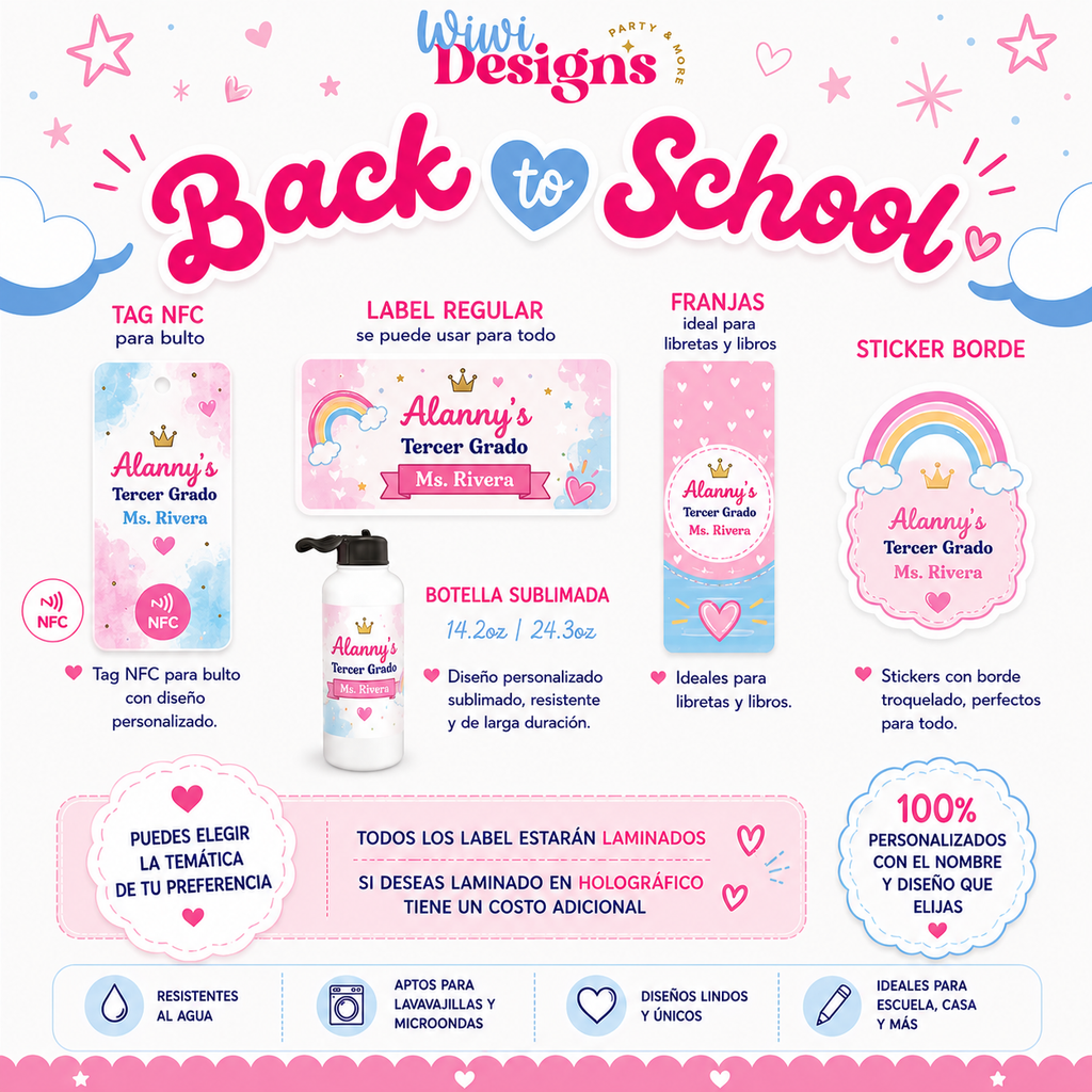 Back to school Labels